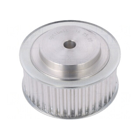 Roată de curea T5 aluminiu 36T 25mm | Electronic-mag.ro | Componente Electronice