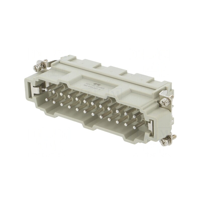 Conector HDC inserturi contact tată 24P 16A | Electronic-mag.ro | Componente Electronice