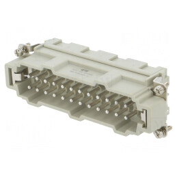 Conector HDC inserturi contact tată 24P 16A | Electronic-mag.ro | Componente Electronice