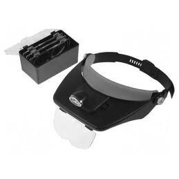 Lupă Binoculară cu Iluminare LED și Mărire x1,2-x3,5 | Electronic-mag.ro | Componente Electronice