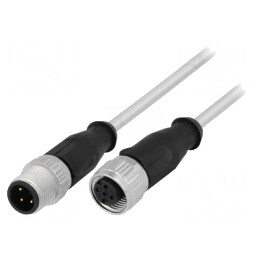 Cablu pentru senzori/automatizări M12-M12 2m