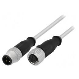 Cablu pentru senzori/automatizări M12-M12 2m | Electronic-mag.ro | Componente Electronice