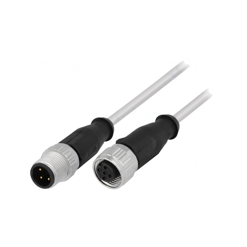 Cablu pentru senzori/automatizări M12-M12 2m | Electronic-mag.ro | Componente Electronice