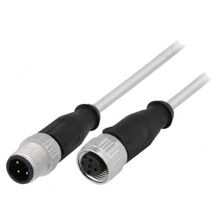 Cablu pentru senzori/automatizări M12-M12 2m | Electronic-mag.ro | Componente Electronice