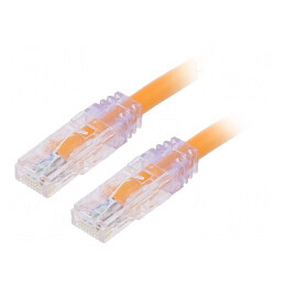 Patch Cord Cat6a U/UTP 1m PVC Portocaliu | Electronic-mag.ro | Componente Electronice