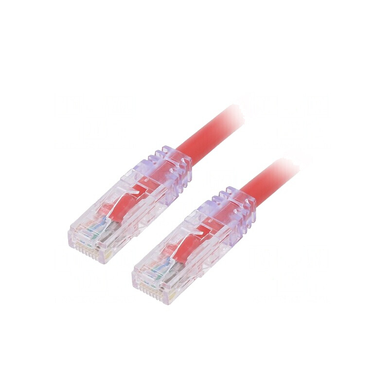 Patch Cord Cat6a UTP 1m Roșu | Electronic-mag.ro | Componente Electronice