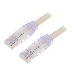 Patch cord TX6A U/UTP Cat 6a PVC Alb 1m | Electronic-mag.ro | Componente Electronice
