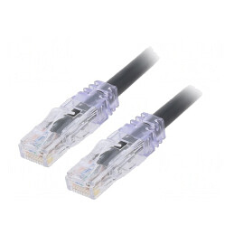 Patch cord UTP negru 1m 10Gig 6a PVC | Electronic-mag.ro | Componente Electronice