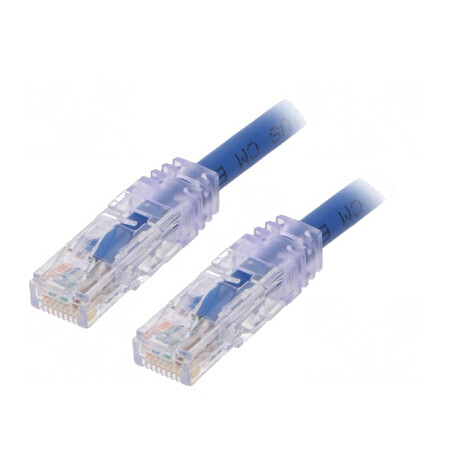 Patch Cord TX6A 10Gig U/UTP PVC Albastru 1m | Electronic-mag.ro | Componente Electronice