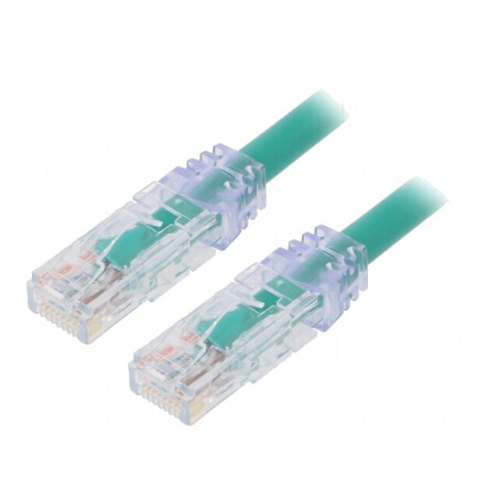 Patch cord UTP Cat6a 1m Verde | Electronic-mag.ro | Componente Electronice