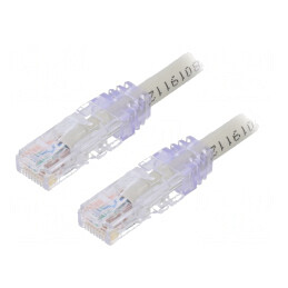 Patch cord TX6A 10Gig UTP Cat6a Cu PVC Gri 1m | Electronic-mag.ro | Componente Electronice