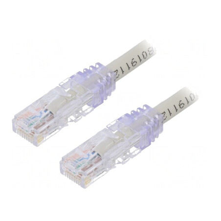 Patch cord TX6A 10Gig UTP Cat6a Cu PVC Gri 1m | Electronic-mag.ro | Componente Electronice