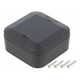 Carcasă Universală WP ABS Grafit IP67 75x75x35mm | Electronic-mag.ro | Componente Electronice