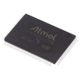 IC: microcontroler ARM7TDMI | LQFP128 | 3÷3,6VDC | Întrerup.ext: 88 | AT91SAM7SE256B-AU