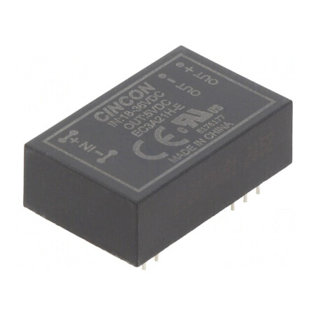 Convertor DC/DC 3W 18-36V la 5V 600mA DIP24 | Electronic-mag.ro | Componente Electronice