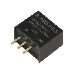 Convertor DC/DC 6.5-36V la 5V 500mA SIP3 THT | Electronic-mag.ro | Componente Electronice