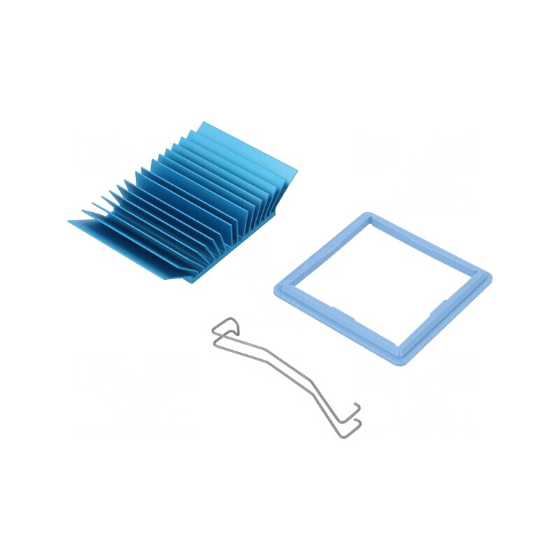 Radiator extrudat cu aripioare BGA albastru 45x45mm | Electronic-mag.ro | Componente Electronice Radiator extrudat cu aripioare BGA albastru 45x45mm | Electronic-mag.ro | Componente Electronice