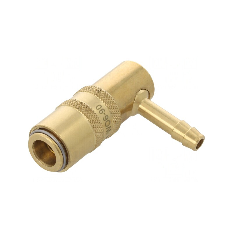 Conector rapid unghi 90° alamă 10bar FPM | Electronic-mag.ro | Componente Electronice