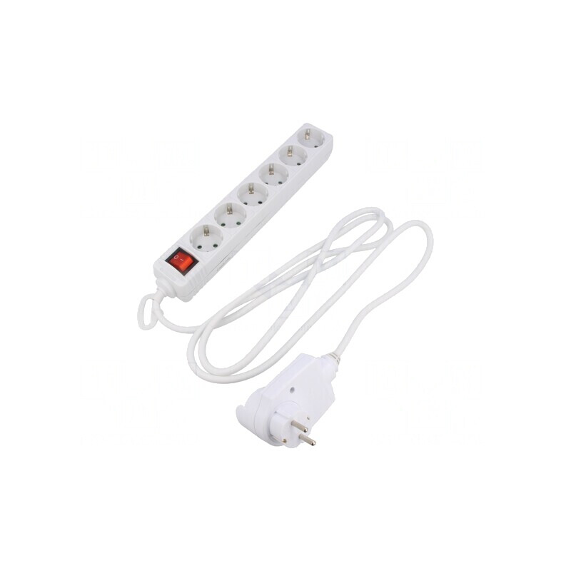 Prelungitor 6 Prize 230V 16A Alb | Electronic-mag.ro | Componente Electronice Prelungitor 6 Prize 230V 16A Alb | Electronic-mag.ro | Componente Electronice