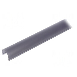 Protecție profil LED negru 2m cu împingere | Electronic-mag.ro | Componente Electronice