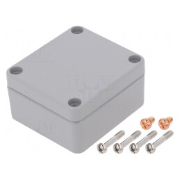 Carcasă Universală Aluminiu Gri IP68 58x64x34mm | Electronic-mag.ro | Componente Electronice