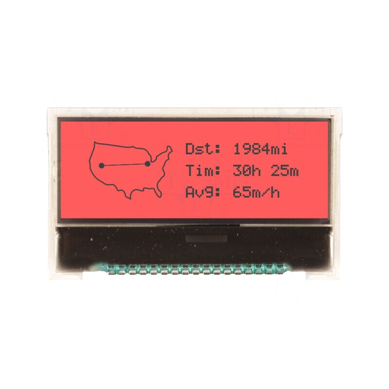 LCD Grafic 128x32 COG FSTN cu LED Roșu 3.3V | Electronic-mag.ro | Componente Electronice LCD Grafic 128x32 COG FSTN cu LED Roșu 3.3V | Electronic-mag.ro | Componente Electronice