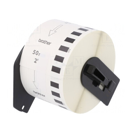 Etichetă Autoadezivă Albă 50mm x 30,48m Culoare Caracter Neagră | Electronic-mag.ro | Componente Electronice