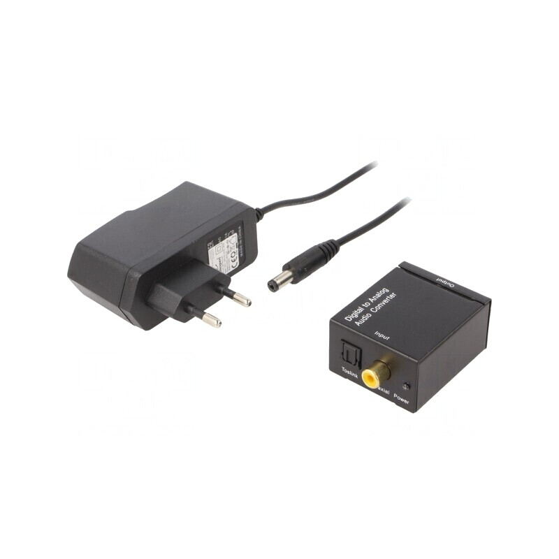 Convertor Digital-Analog cu Alimentator Negru | Electronic-mag.ro | Componente Electronice