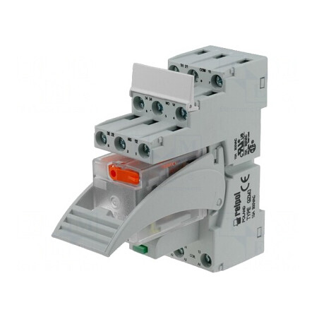Releu intermediar 3PDT 24VDC 10A | Electronic-mag.ro | Componente Electronice