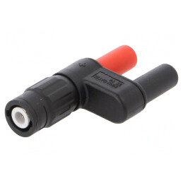 Adaptor Banană 4mm Negru BNC Soclu x2 | Electronic-mag.ro | Componente Electronice