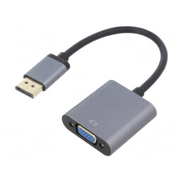 Convertor DisplayPort 1.1 0,15m Gri Full HD | Electronic-mag.ro | Componente Electronice