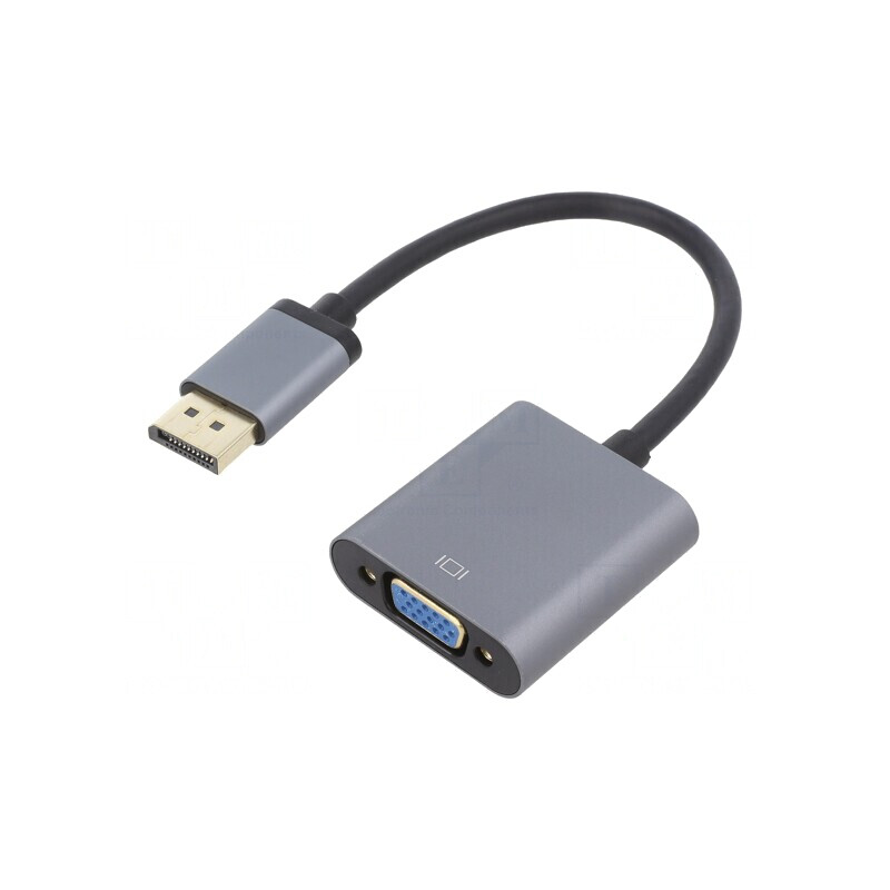 Convertor DisplayPort 1.1 0,15m Gri Full HD | Electronic-mag.ro | Componente Electronice