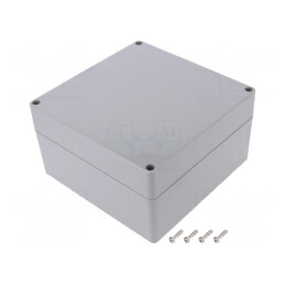 Carcasă Universală ABS Gri Închis 160x160x90mm IP67 | Electronic-mag.ro | Componente Electronice
