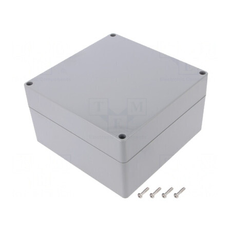 Carcasă Universală ABS Gri Închis 160x160x90mm IP67 | Electronic-mag.ro | Componente Electronice