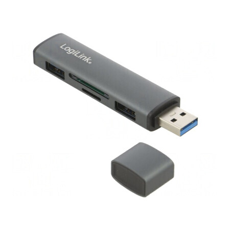 Hub USB 3.2 Aluminiu 5Gbps 2 Porturi USB-A | Electronic-mag.ro | Componente Electronice