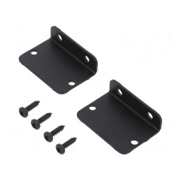 Set 2 Mânere Aluminiu Negre 1455DFBK | Electronic-mag.ro | Componente Electronice