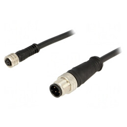 Cablu senzori automatizări M12-M8 PIN 4 2m mufe | Electronic-mag.ro | Componente Electronice