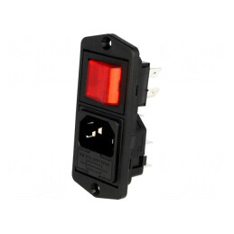 Conector de Alimentare AC 10A 250V IEC 60320 | Electronic-mag.ro | Componente Electronice