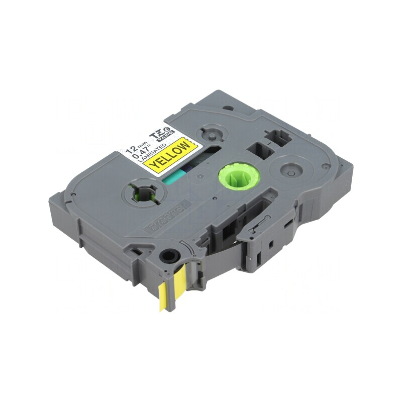 Bandă Etichetare Galbenă 12mm x 8m Negru pe Galben TZE-631 | Electronic-mag.ro | Componente Electronice