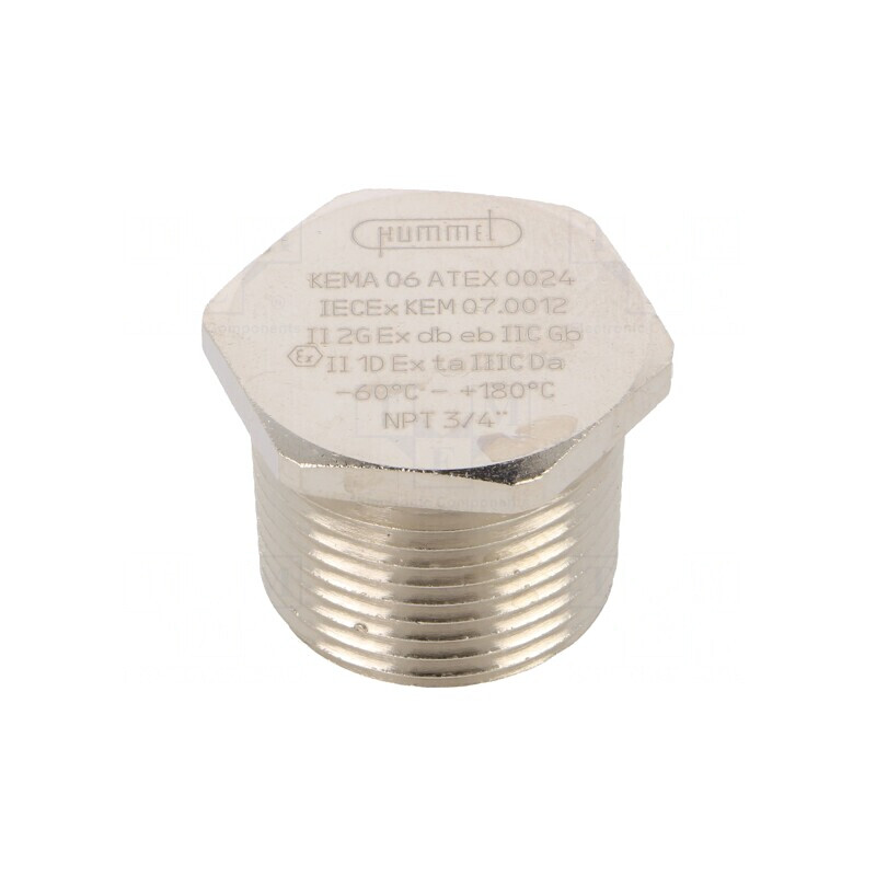 Capac de protecție alamă NPT3/4 V-Ms-Ex-d Filet în țoli | Electronic-mag.ro | Componente Electronice