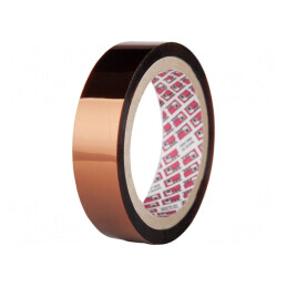 Bandă termorezistentă 55um 300°C Ambră | Electronic-mag.ro | Componente Electronice