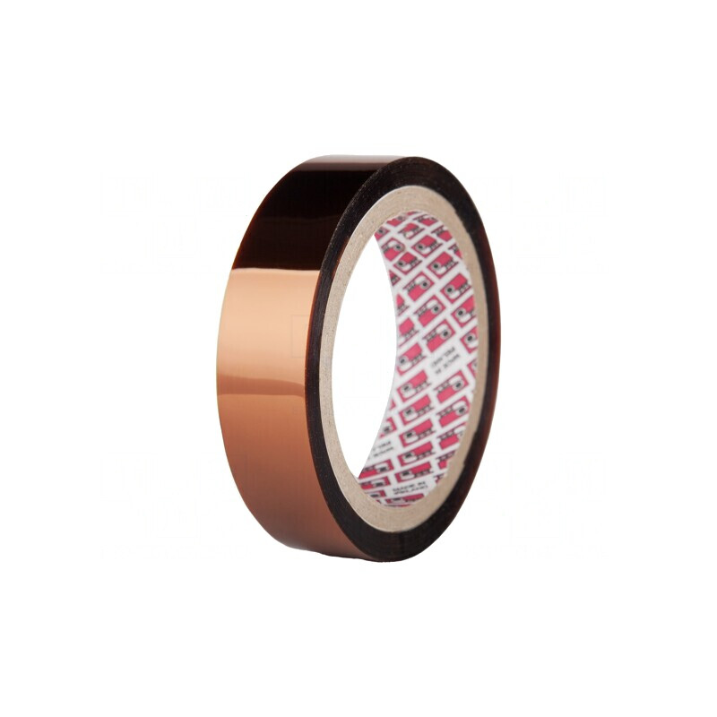 Bandă termorezistentă 55um 300°C Ambră | Electronic-mag.ro | Componente Electronice
