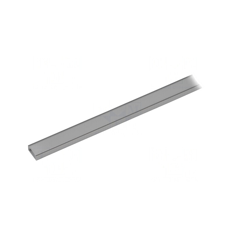 Profil Aluminiu Argintiu 2m pentru Module LED | Electronic-mag.ro | Componente Electronice