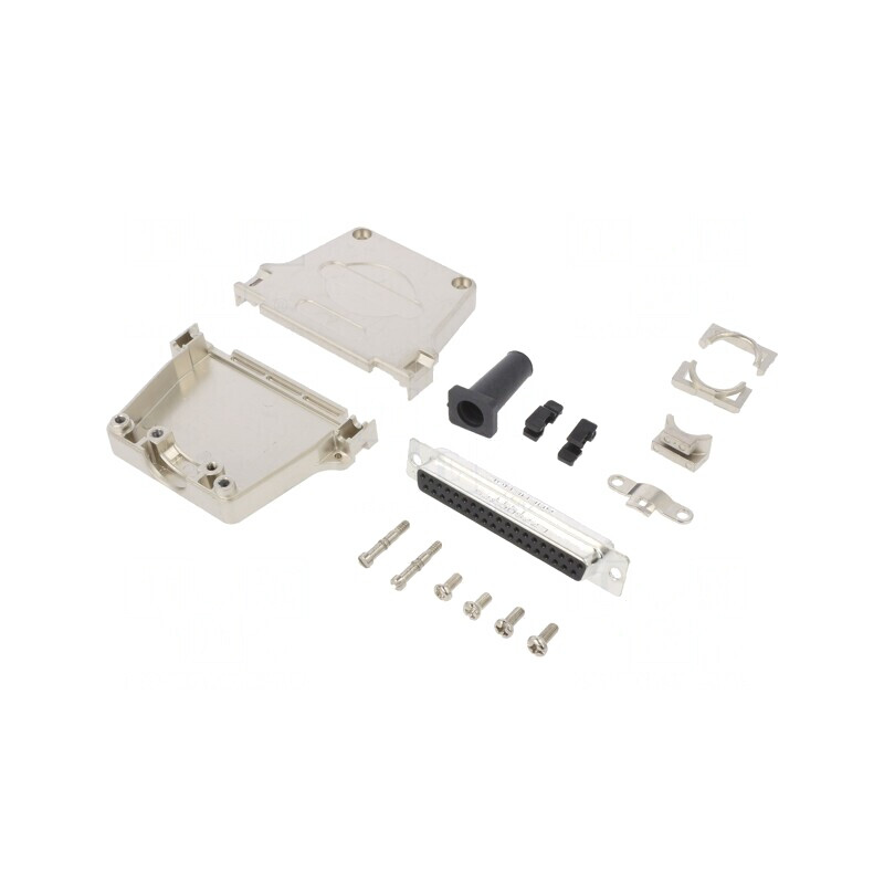 Conector D-Sub 37 PIN Mamă Lipire pe Cablu Gold Flash | Electronic-mag.ro | Componente Electronice