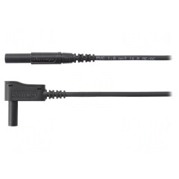 Cablu de măsurare 16A 2m PVC Negru | Electronic-mag.ro | Componente Electronice