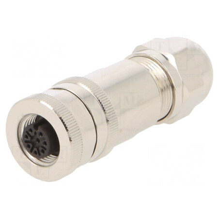 Mufă M12 8 PIN mamă IP67 pentru DeviceNet/CANopen pe cablu | Electronic-mag.ro | Componente Electronice