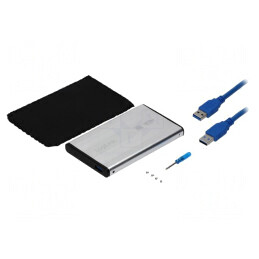 Carcasă Hard Disk Extern 2.5 inch Aluminiu | Electronic-mag.ro | Componente Electronice
