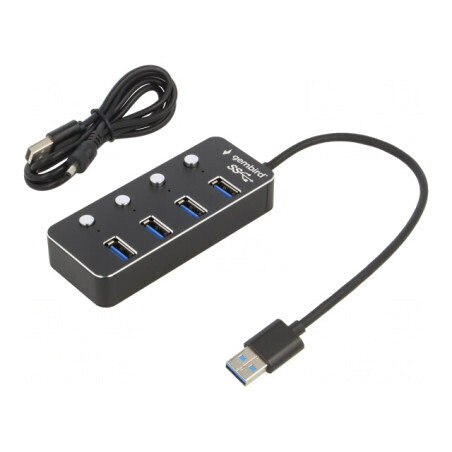 Hub USB 3.1 cu 4 Porturi și Întrerupător | Electronic-mag.ro | Componente Electronice