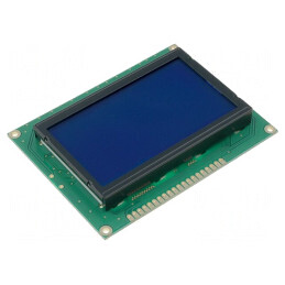 Ecran LCD Grafic 128x64 STN Negative Albastru 93x70x13,6mm | Electronic-mag.ro | Componente Electronice