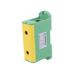 Conector Șină 240mm2 1P 2B Galben-Verde | Electronic-mag.ro | Componente Electronice